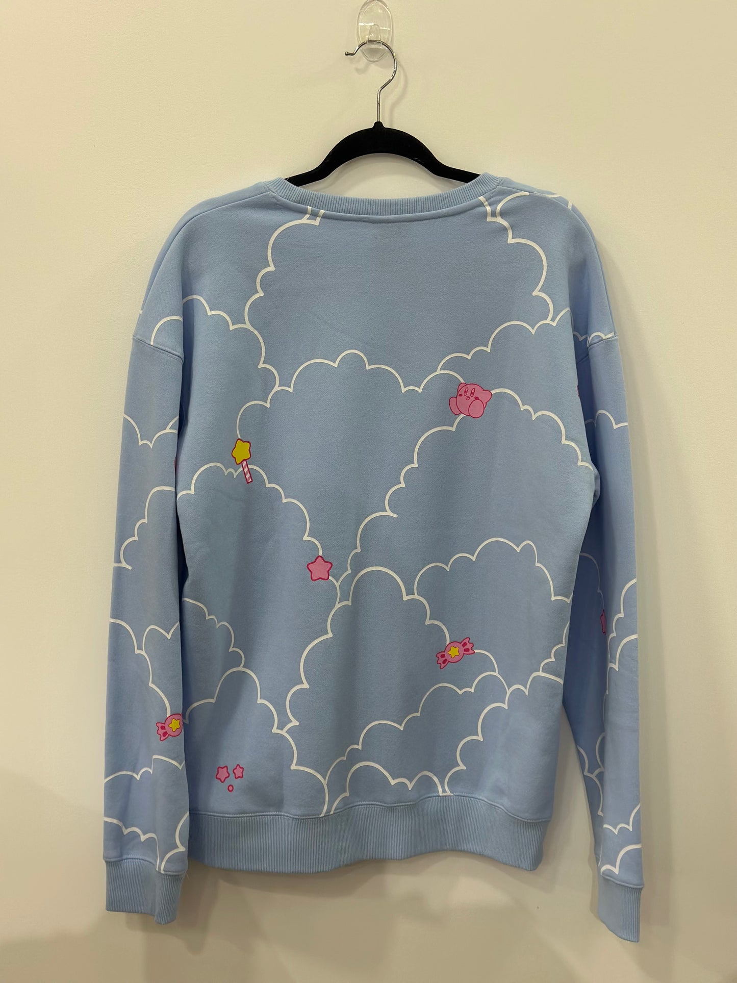 Nintendo Kirby Clouds Allover Print Crewneck Large