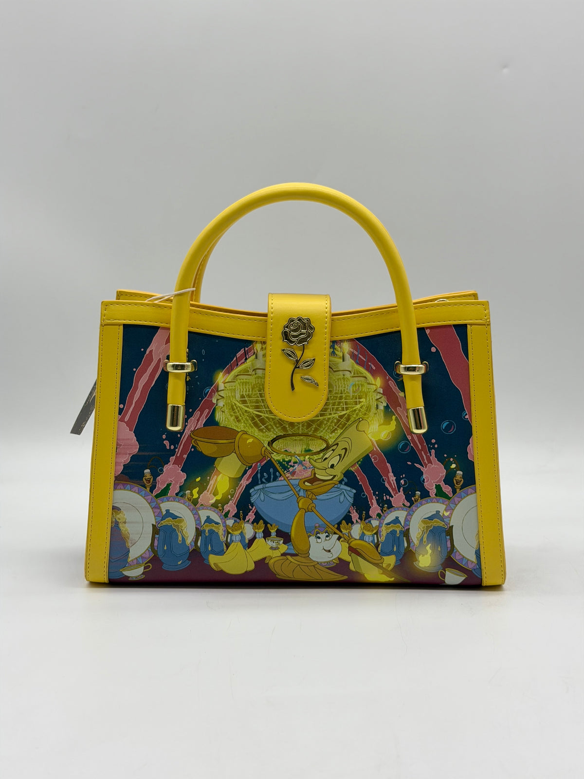 Disney Beauty And The Beast Belle Princess Scene Crossbody Bag
