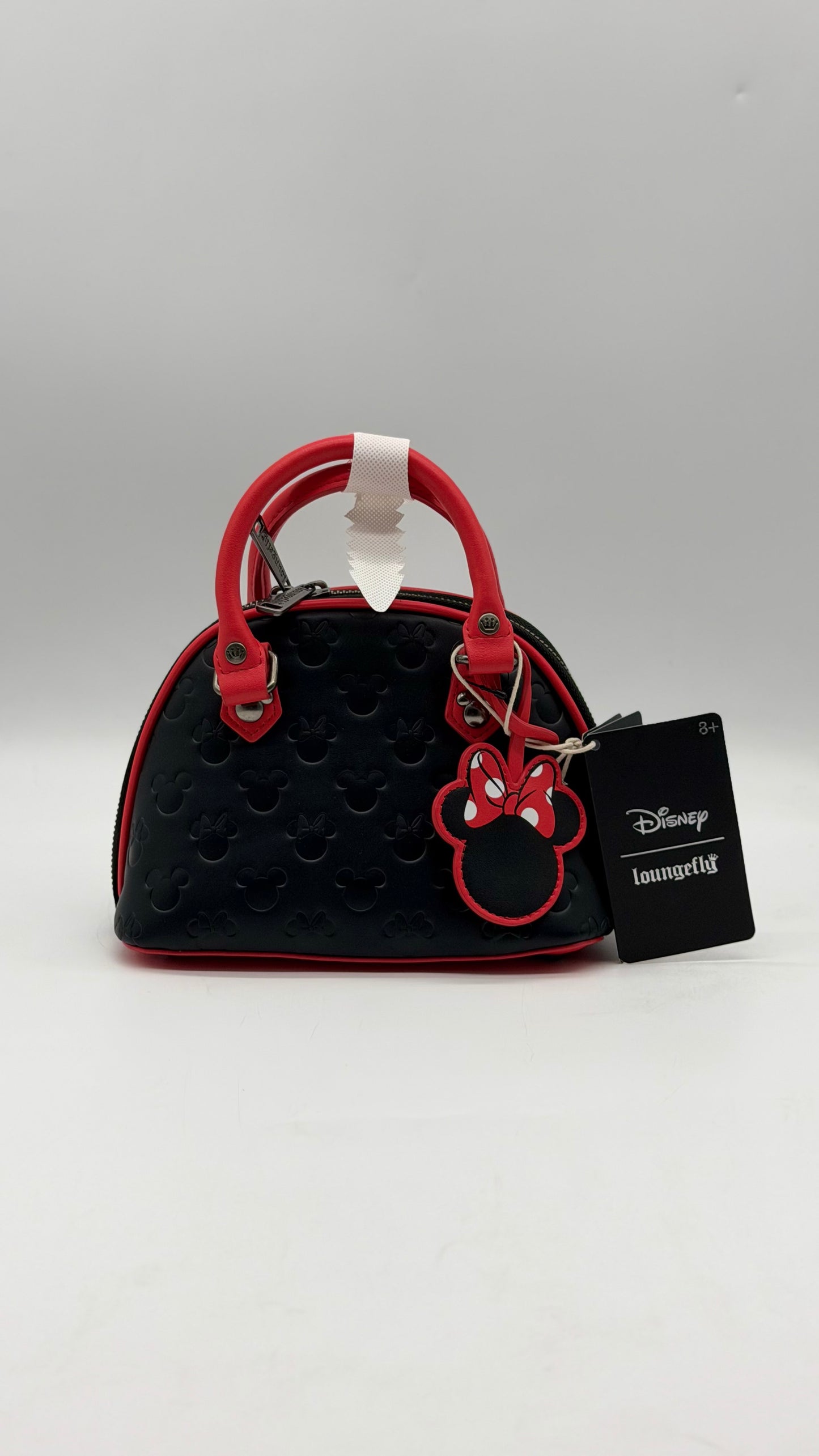 Disney Mickey And Minnie Mouse Debossed Silhouettes Mini Crossbody Bag