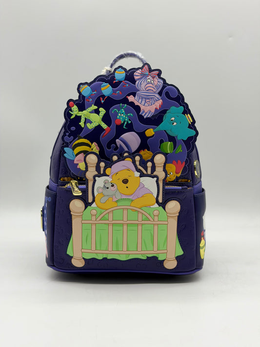Disney Winnie The Pooh Heffalumps & Woozles D23 Exclusive Glows In The Dark Mini Backpack