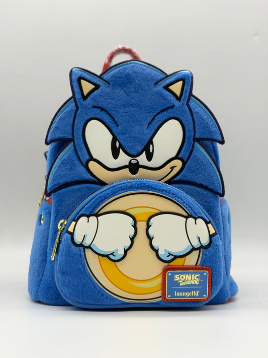 Sonic The Hedgehog Figural Blue Backpack