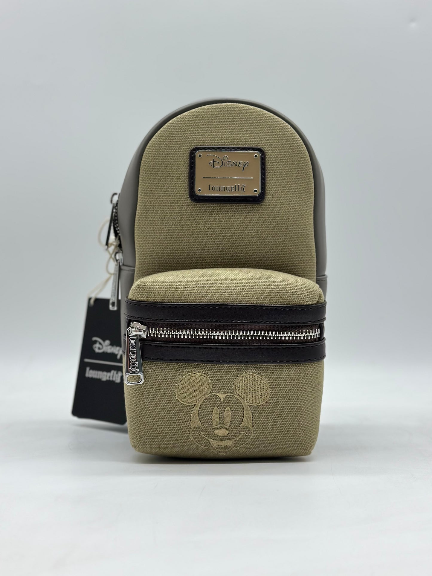 Disney Mickey Mouse & Friends Faux Leather And Canvas Crossbody
