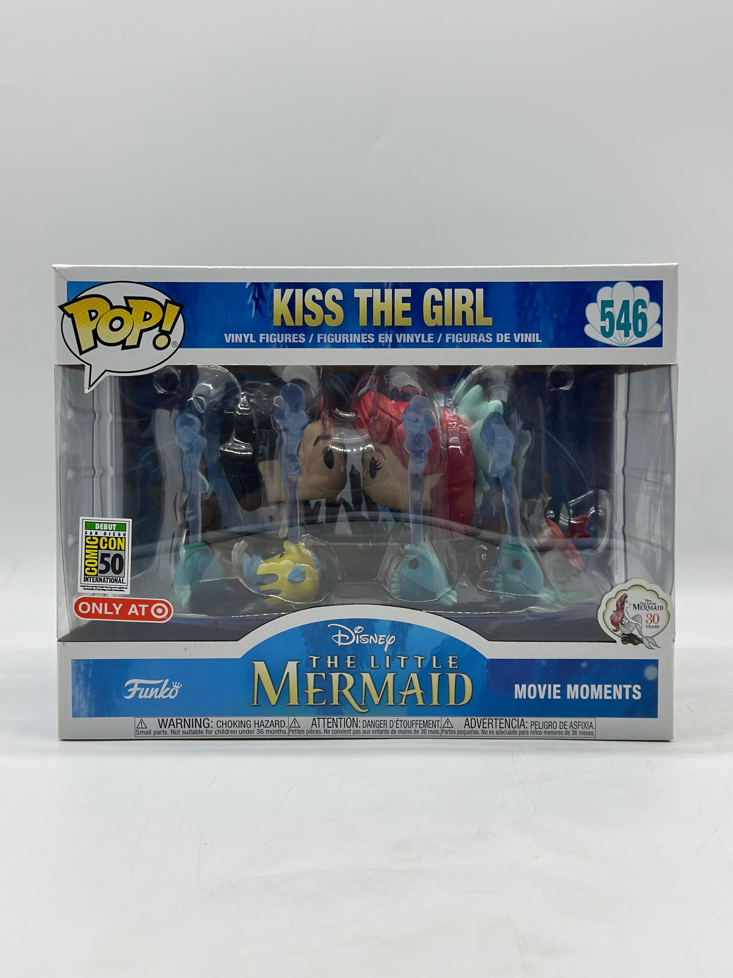 Pop! Movie Moments Disney The Little Mermaid 546 Kiss The Girl 2019 Summer Convention Limited Edition Only At Target Exclusive