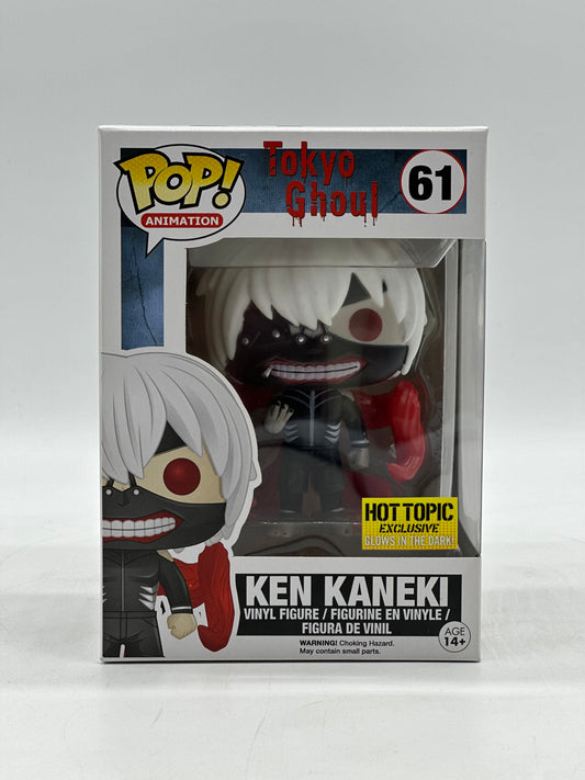 Pop! Animation Tokyo Ghoul 61 Ken Kaneki Glows In The Dark HotTopic Exclusive