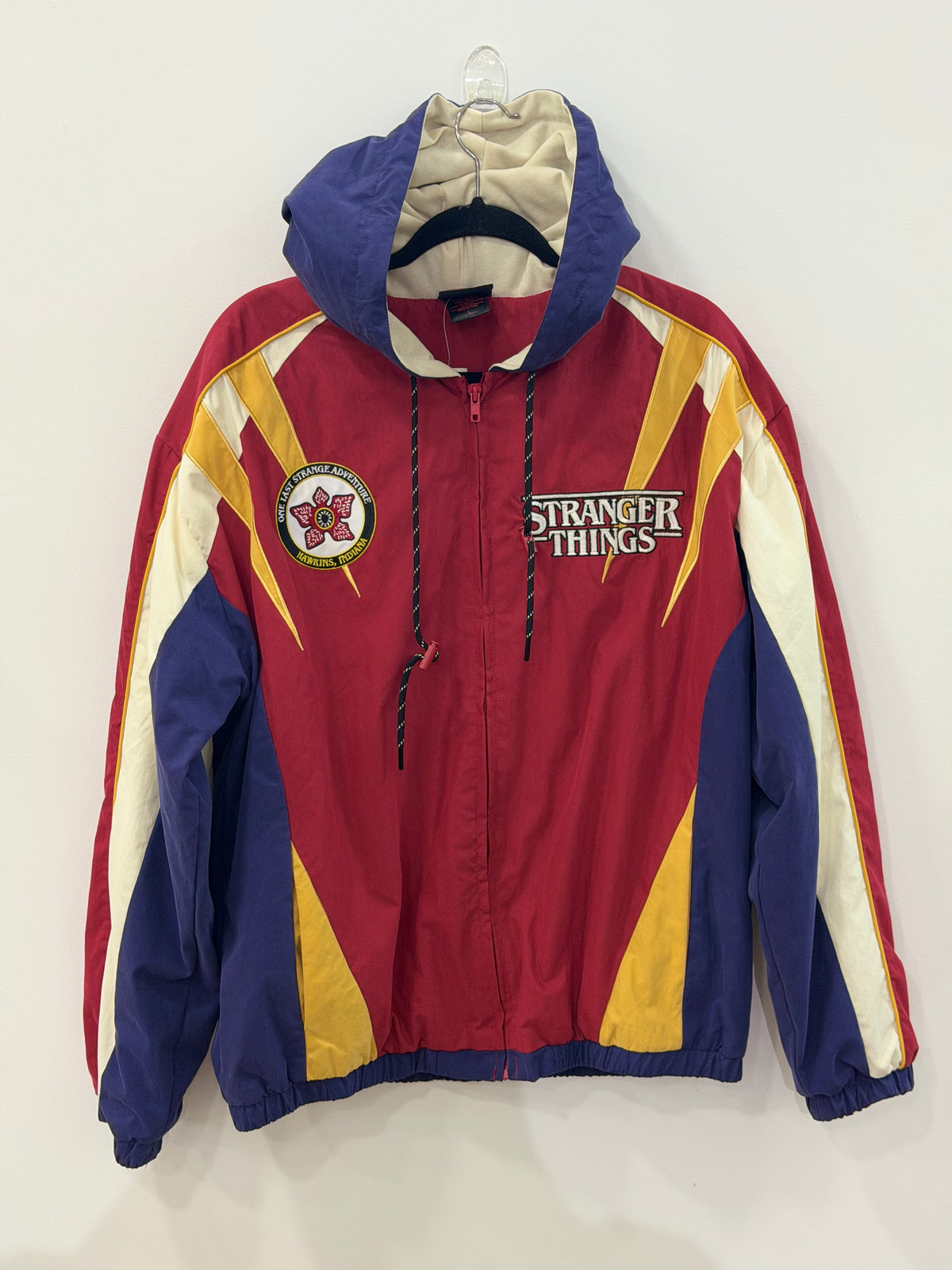Netflix Stranger Things Color Block Windbreaker Large