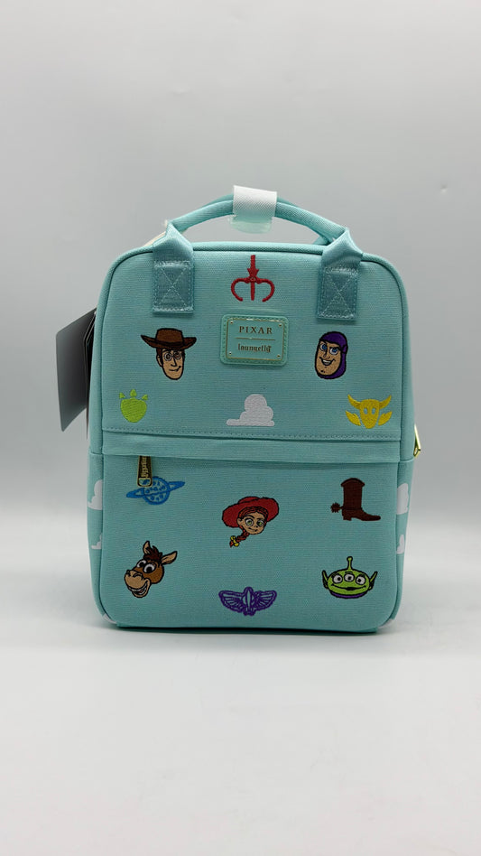 Disney Pixar Toy Story Embroidered Icons Canvas Backpack