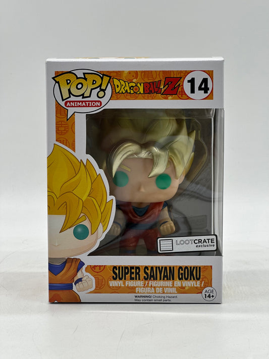 Pop! Animation Dragon Ball Z 14 Super Saiyan Goku LootCrate Exclusive