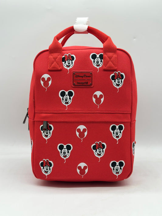 Disney Parks Mickey & Minnie Mouse Canvas Backpack
