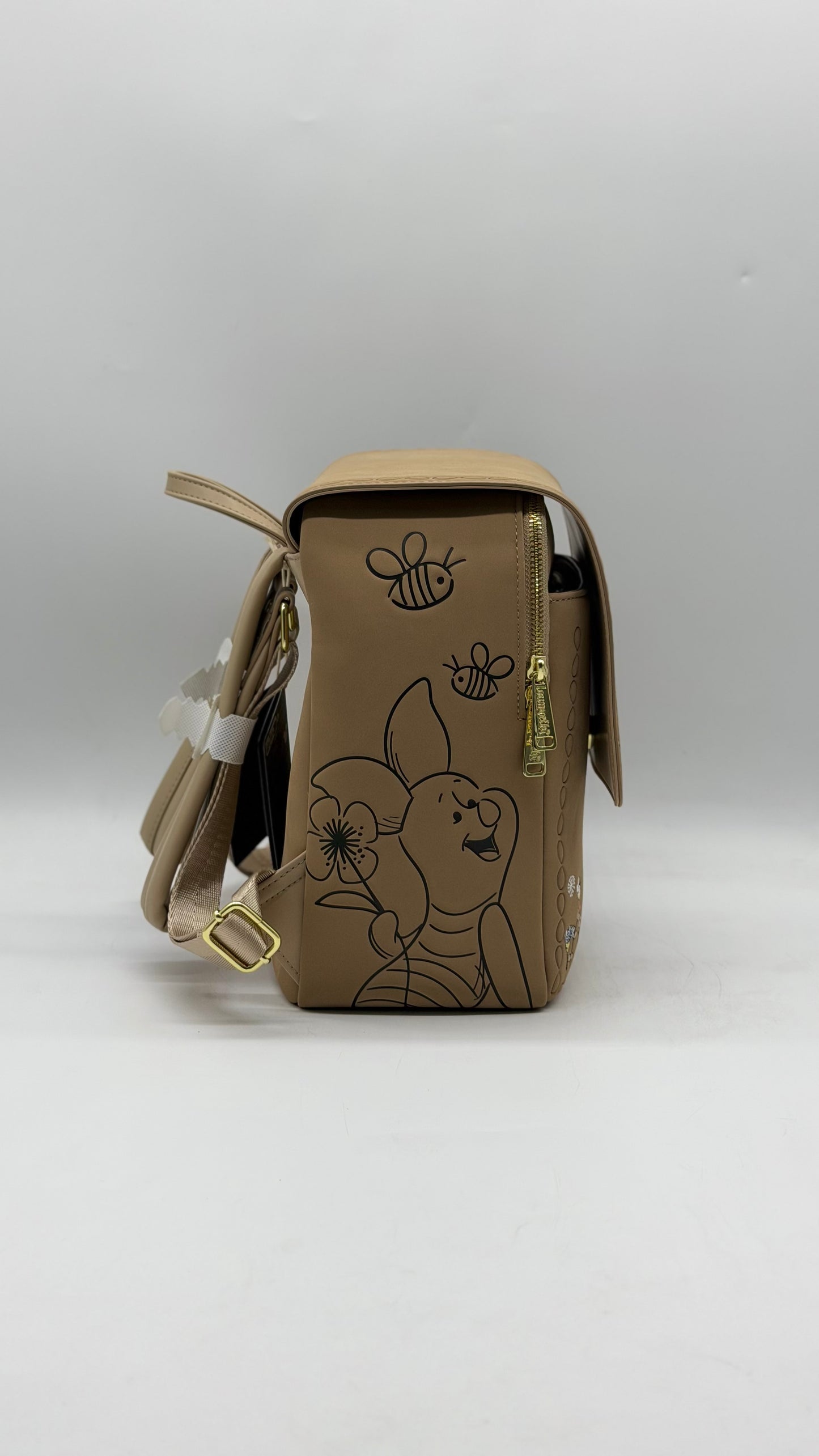 Disney Winnie The Pooh Floral Brown Backpack