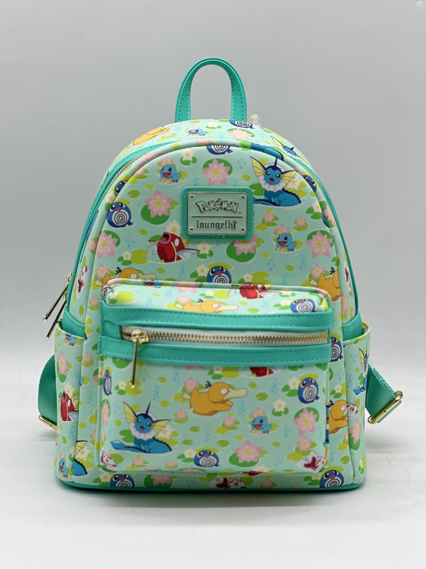 Pokemon Water Type Lily Pad Allover Print Mini Backpack