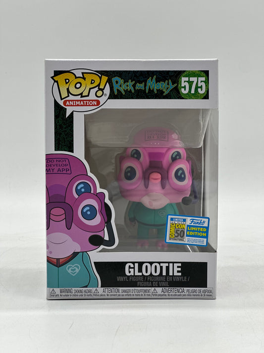 Pop! Animation Rick And Morty 575 Glootie 2019 San Diego Comic Con 50 International Limited Edition