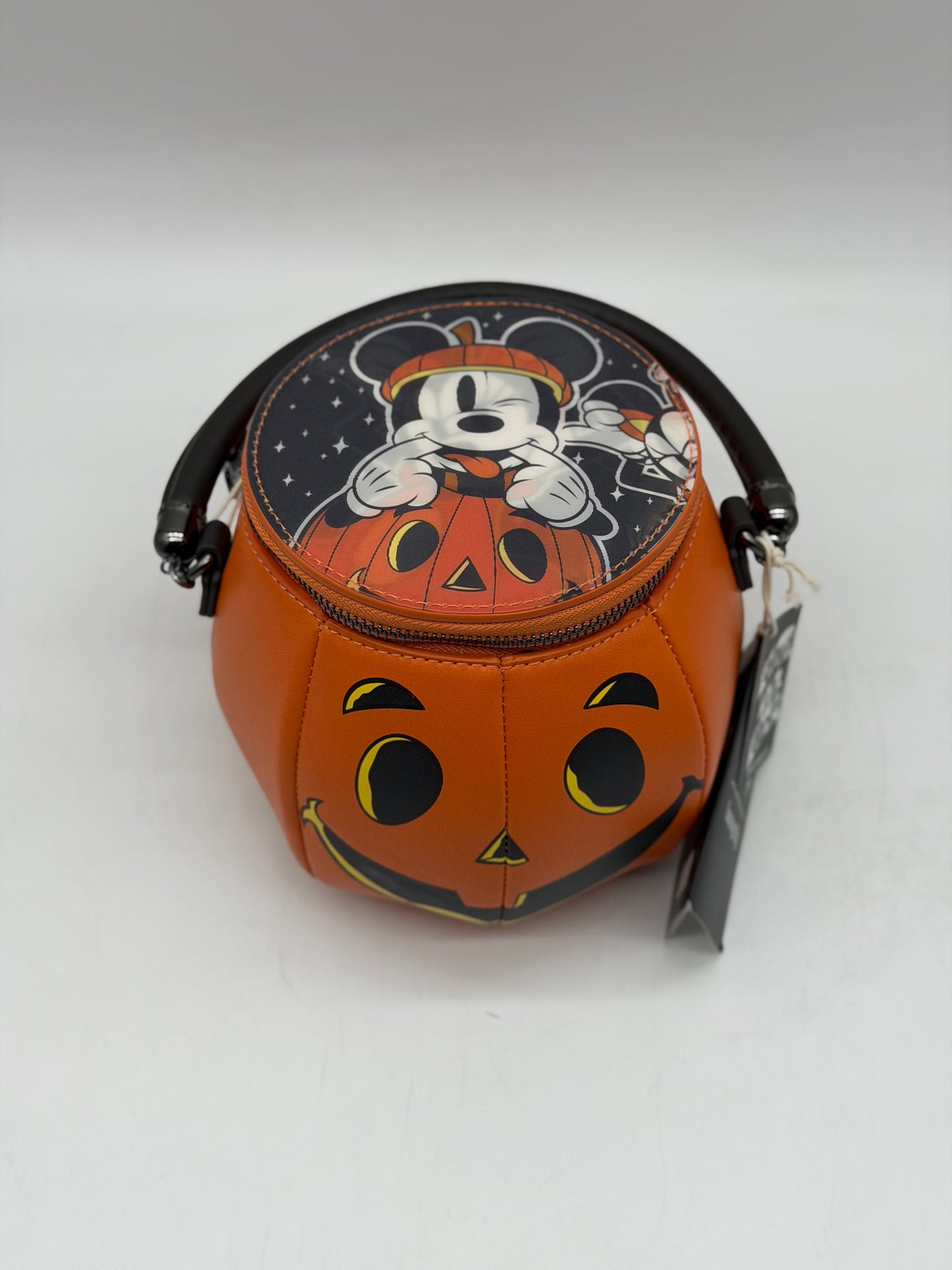 Disney Mickey & Minnie Lenticular Figural Pumpkin Crossbody Bag