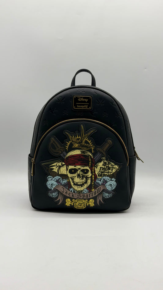 Disney Pirates Of The Caribbean Jack Sparrow Skull Backpack