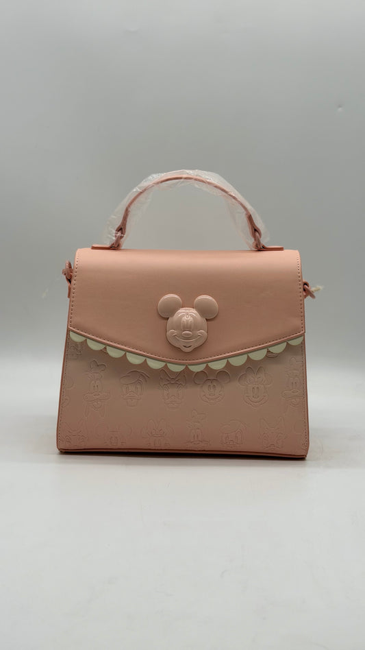 Disney Mickey And Friends Pastel Pink Crossbody Bag