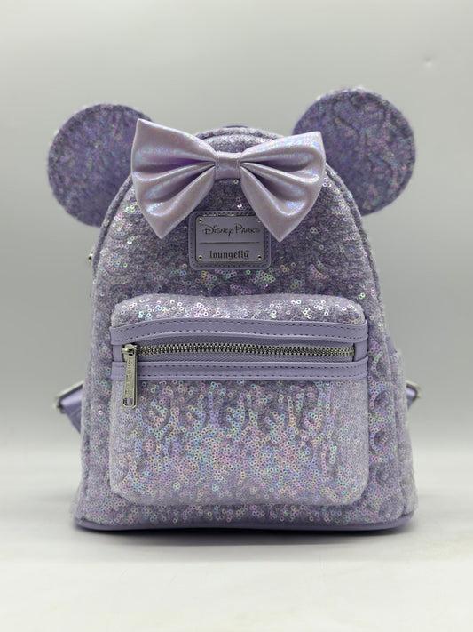 Disney Parks Minnie Mouse Disneyland Purple Backpack