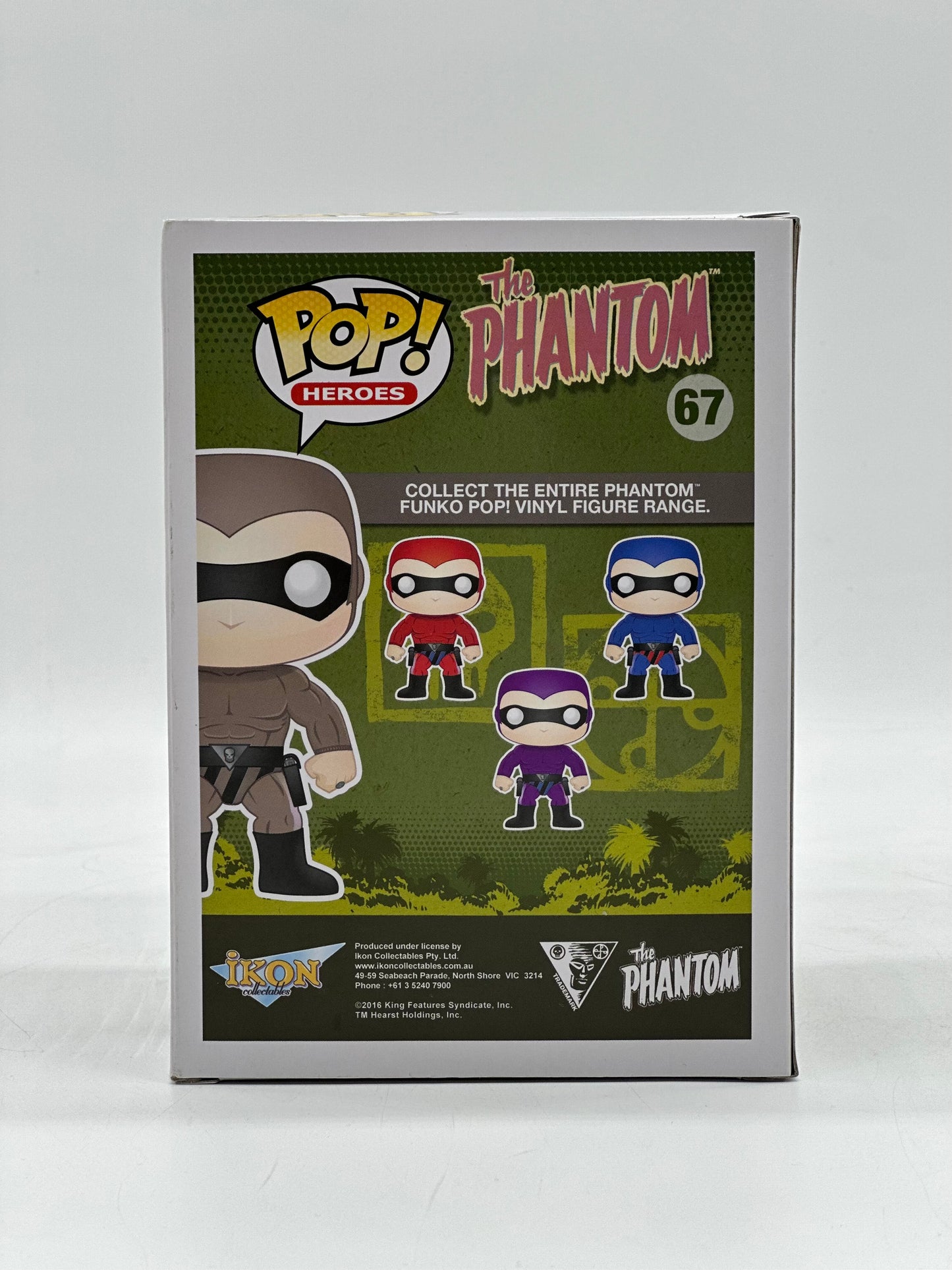 Pop! Heroes The Phantom 67 The Phantom The Phantom 80 Years Australian Exclusive
