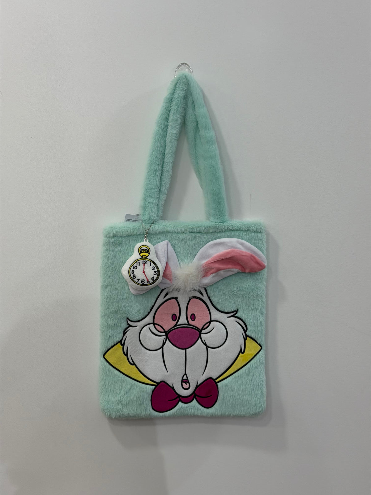 Alice In Wonderland White Rabbit Plush Tote Bag