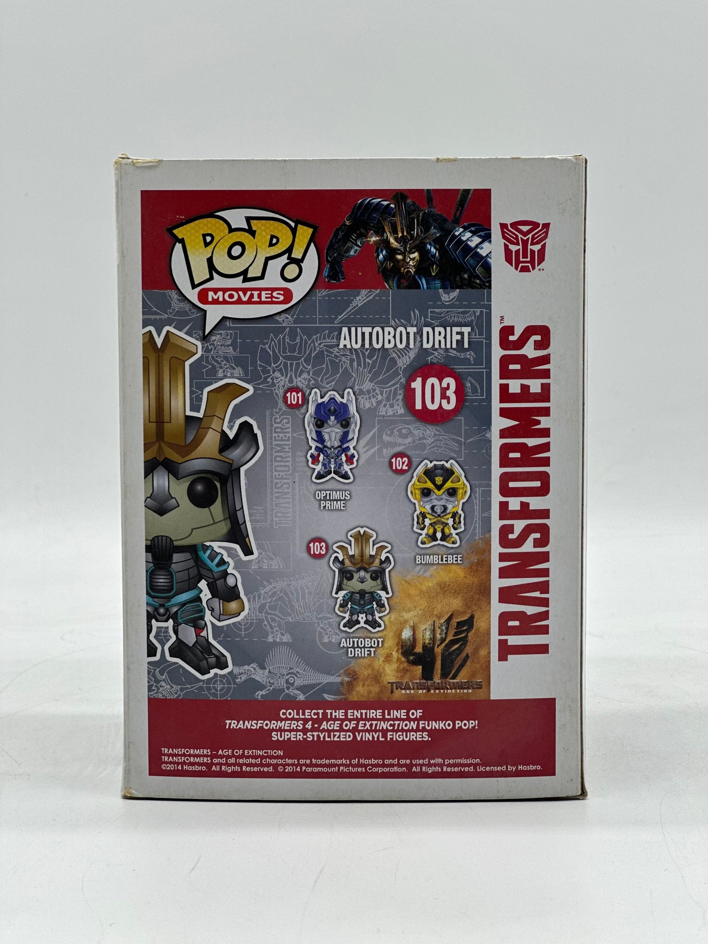 Pop! Movies Authentic Transformers 103 Autobot Drift