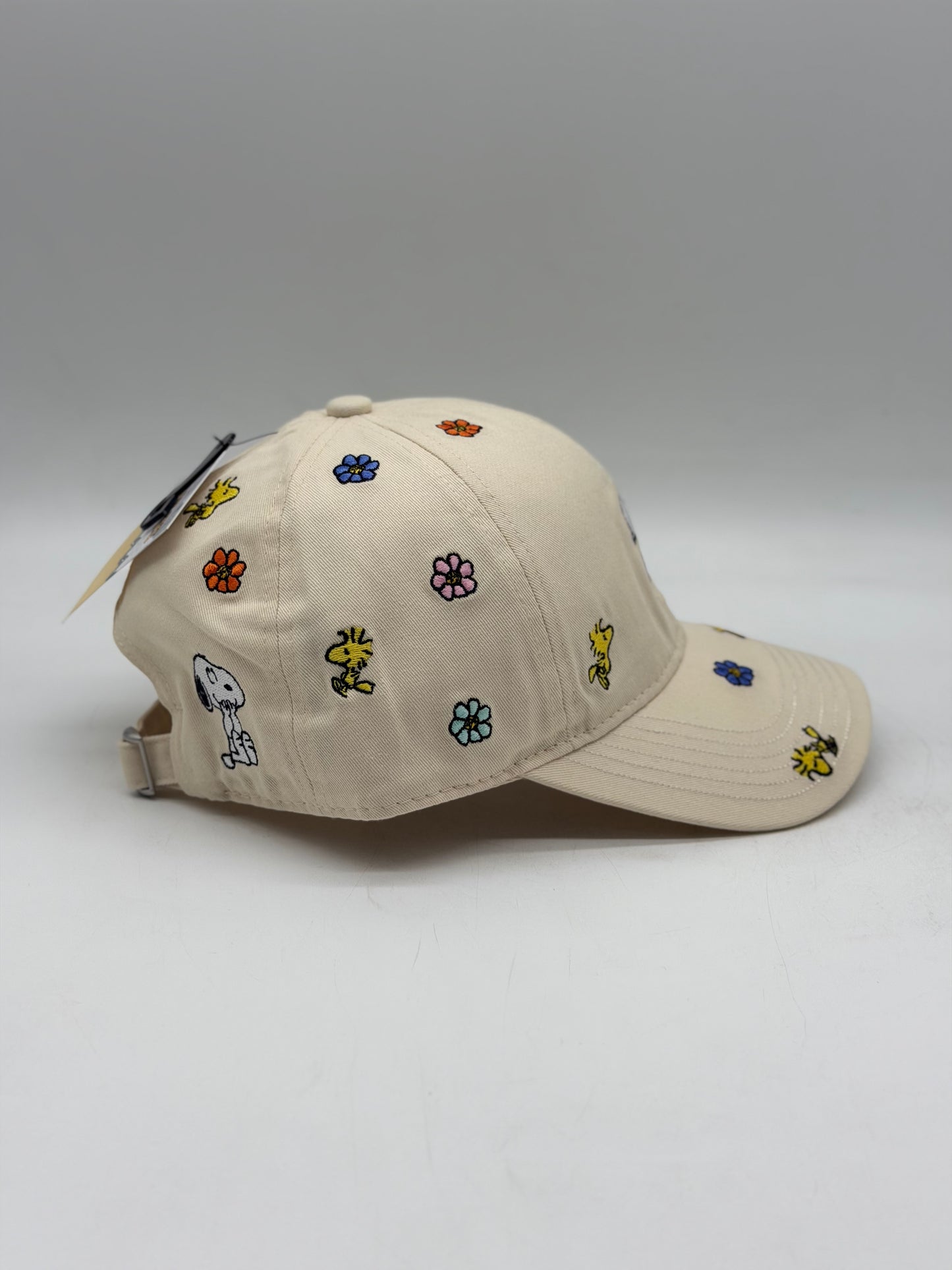 Peanuts Snoopy Floral Allover Embroidered Ball Cap