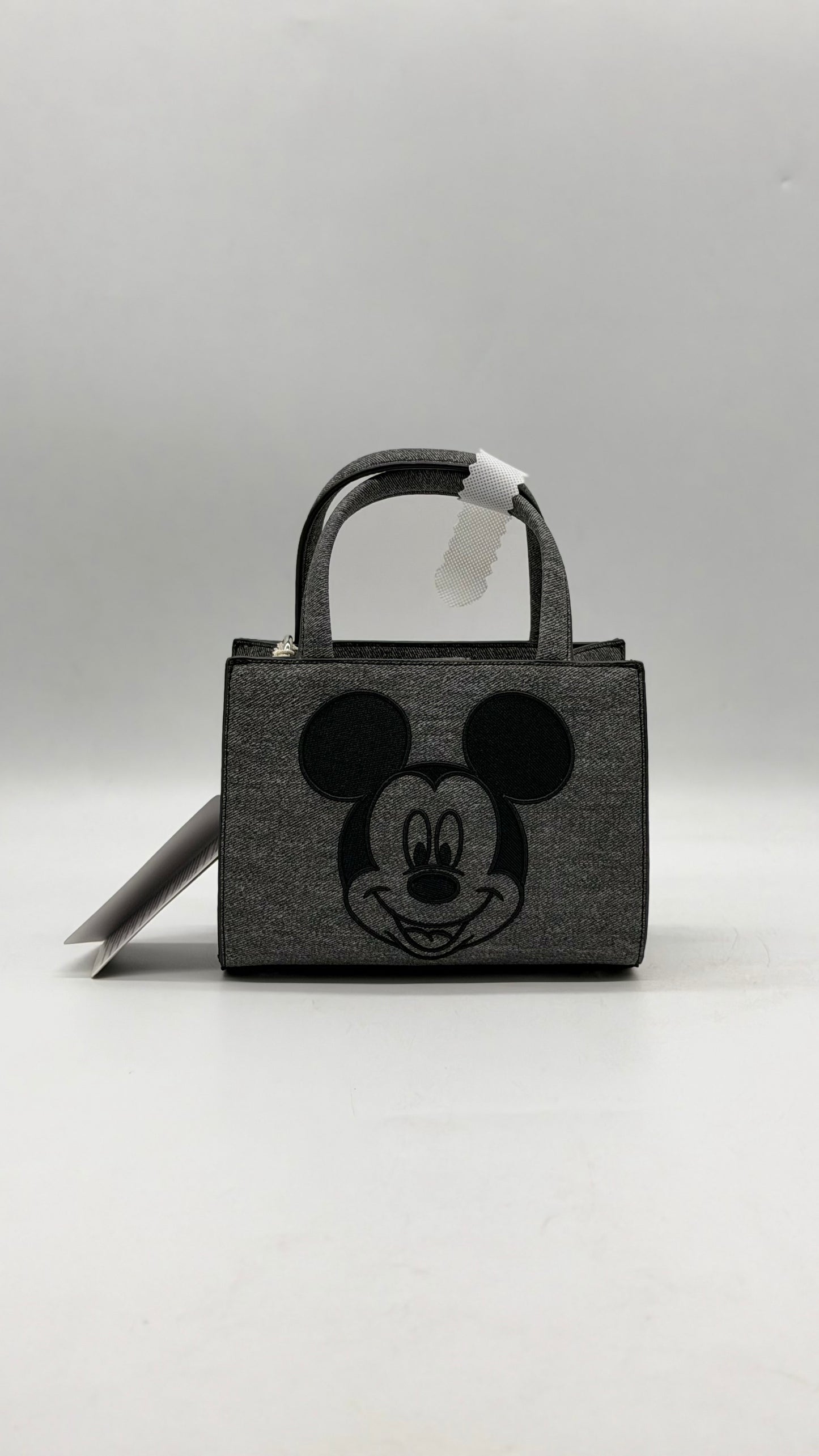 Disney Mickey Mouse Gray Denim Convertible Crossbody