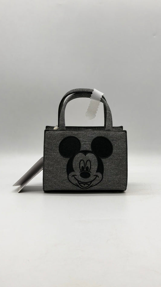 Disney Mickey Mouse Gray Denim Convertible Crossbody