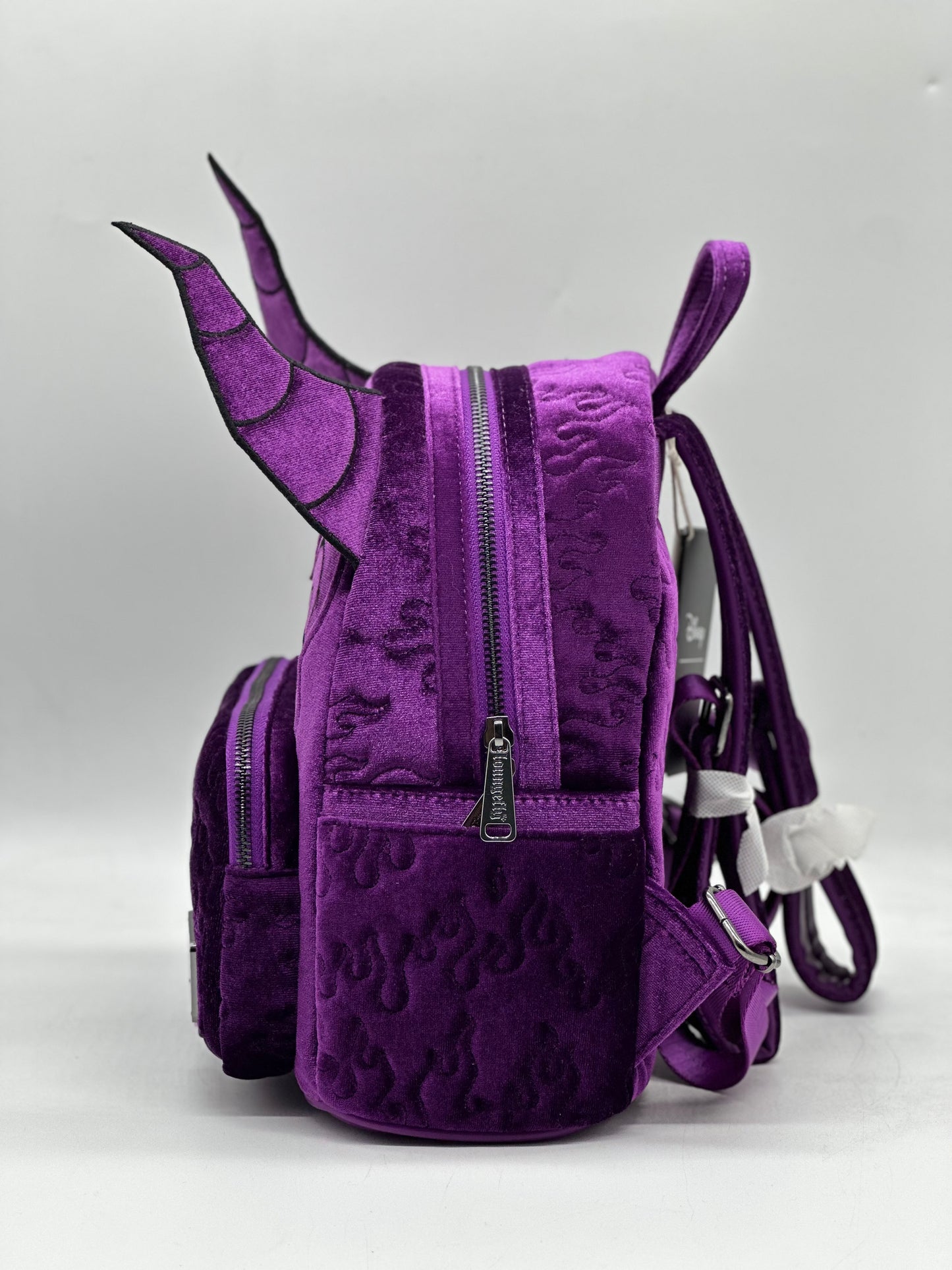 Disney Sleeping Beauty Maleficent Figural Flocked Mini Backpack