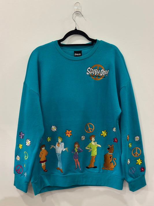 Scooby Doo Mystery Gang Embroidered Crewneck Medium