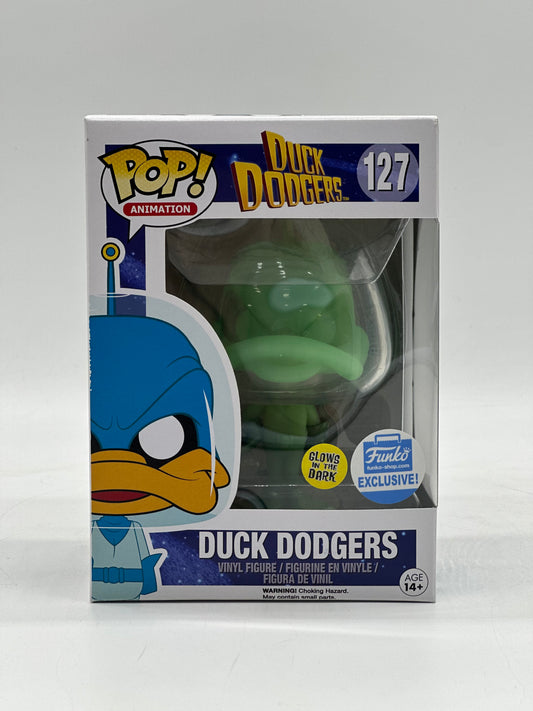 Pop! Animation Duck Dodgers 127 Duck Dodgers Glows In The Dark Funko Shop Exclusive