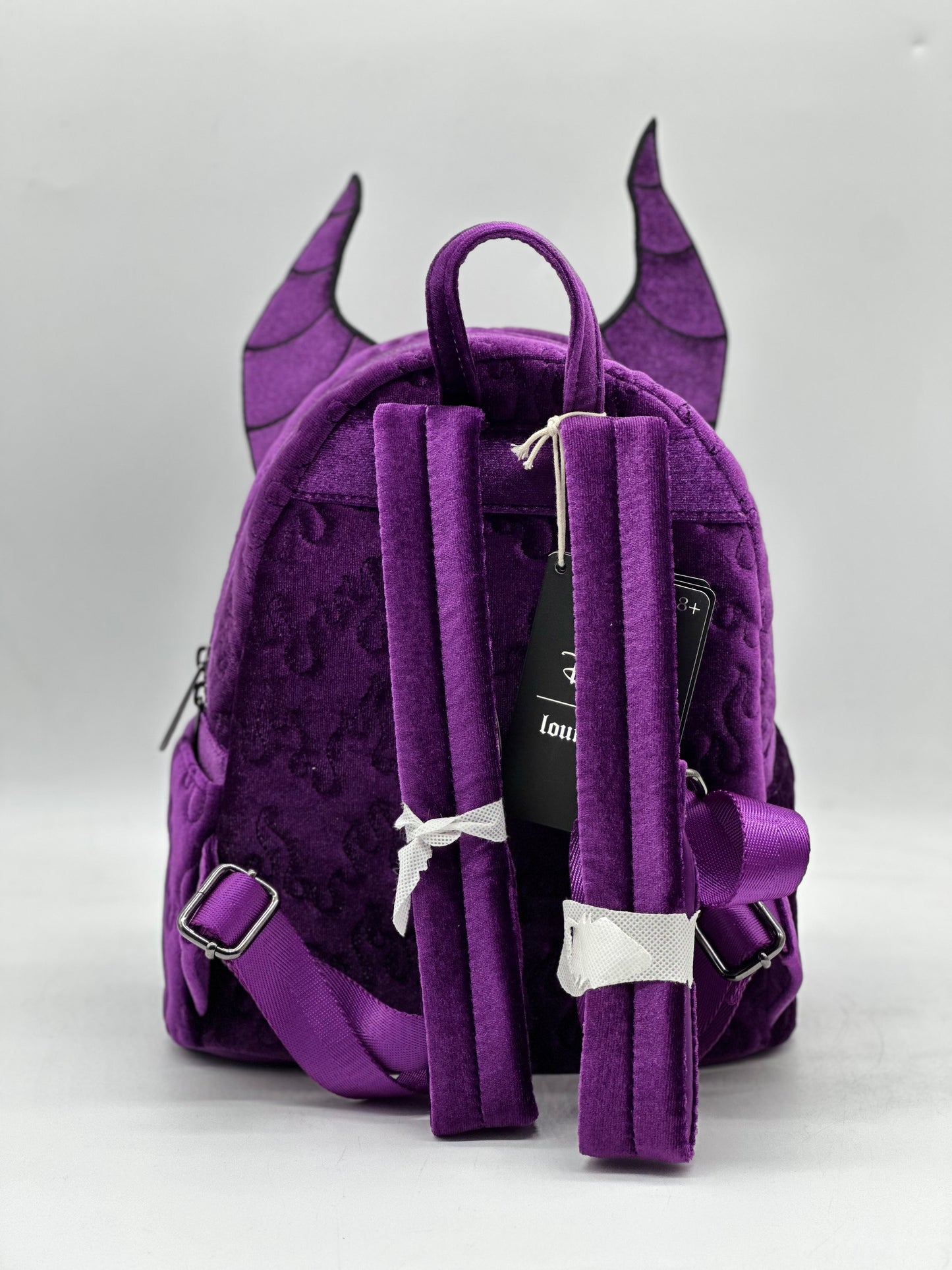 Disney Sleeping Beauty Maleficent Figural Flocked Mini Backpack