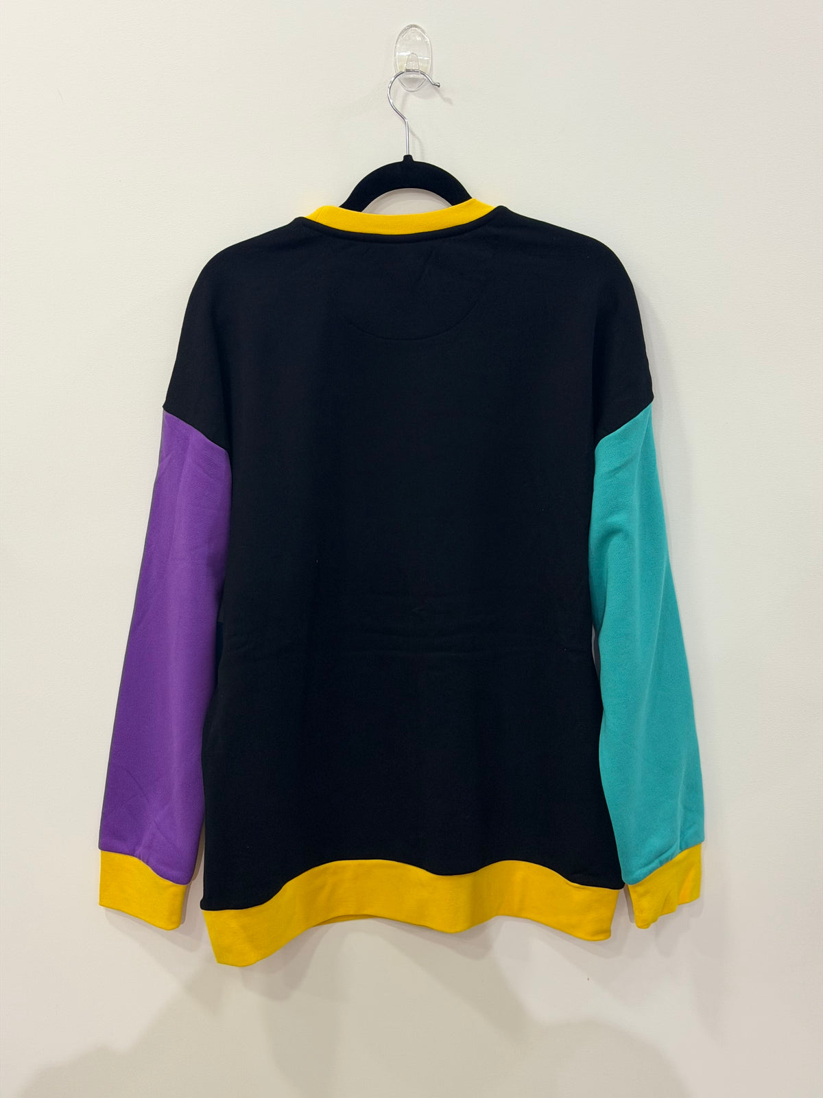 Warner Bross Looney Tunes Logo Color Block Sweatshirt Medium