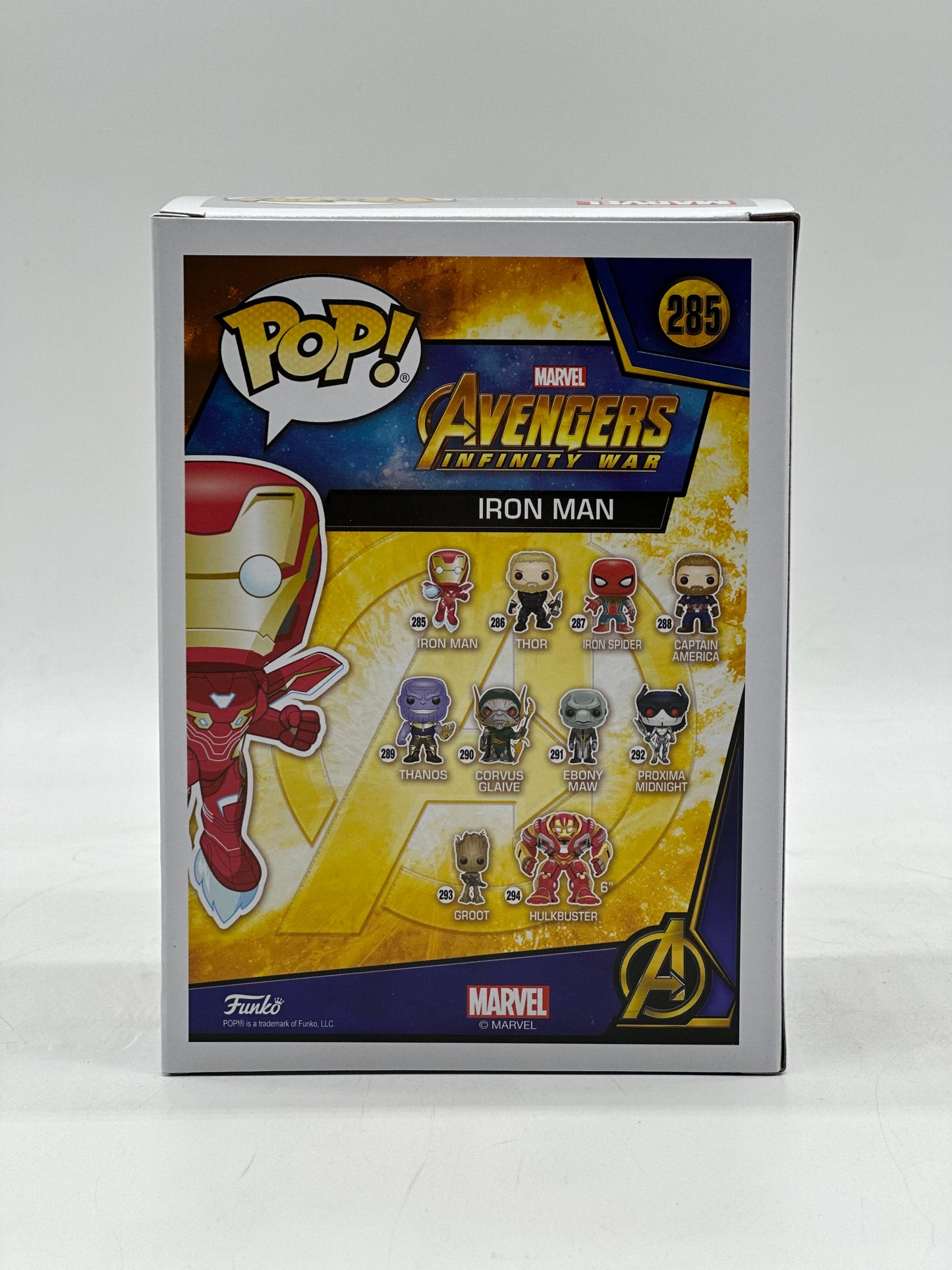 Pop! Marvel Avengers Infinity War 285 Iron Man Only At Target