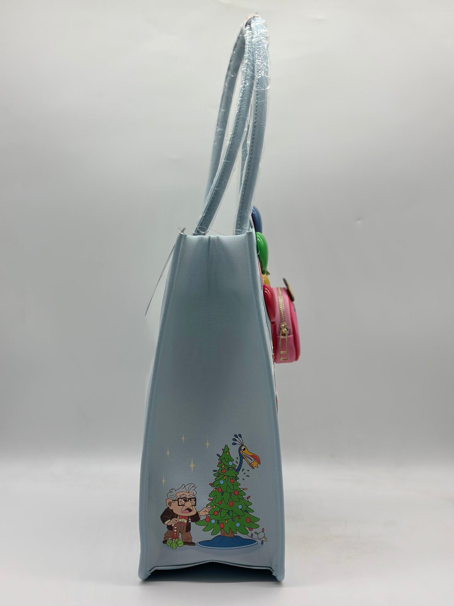 Disney Pixar UP Balloon House Holiday Tote Bag With Coin Purse