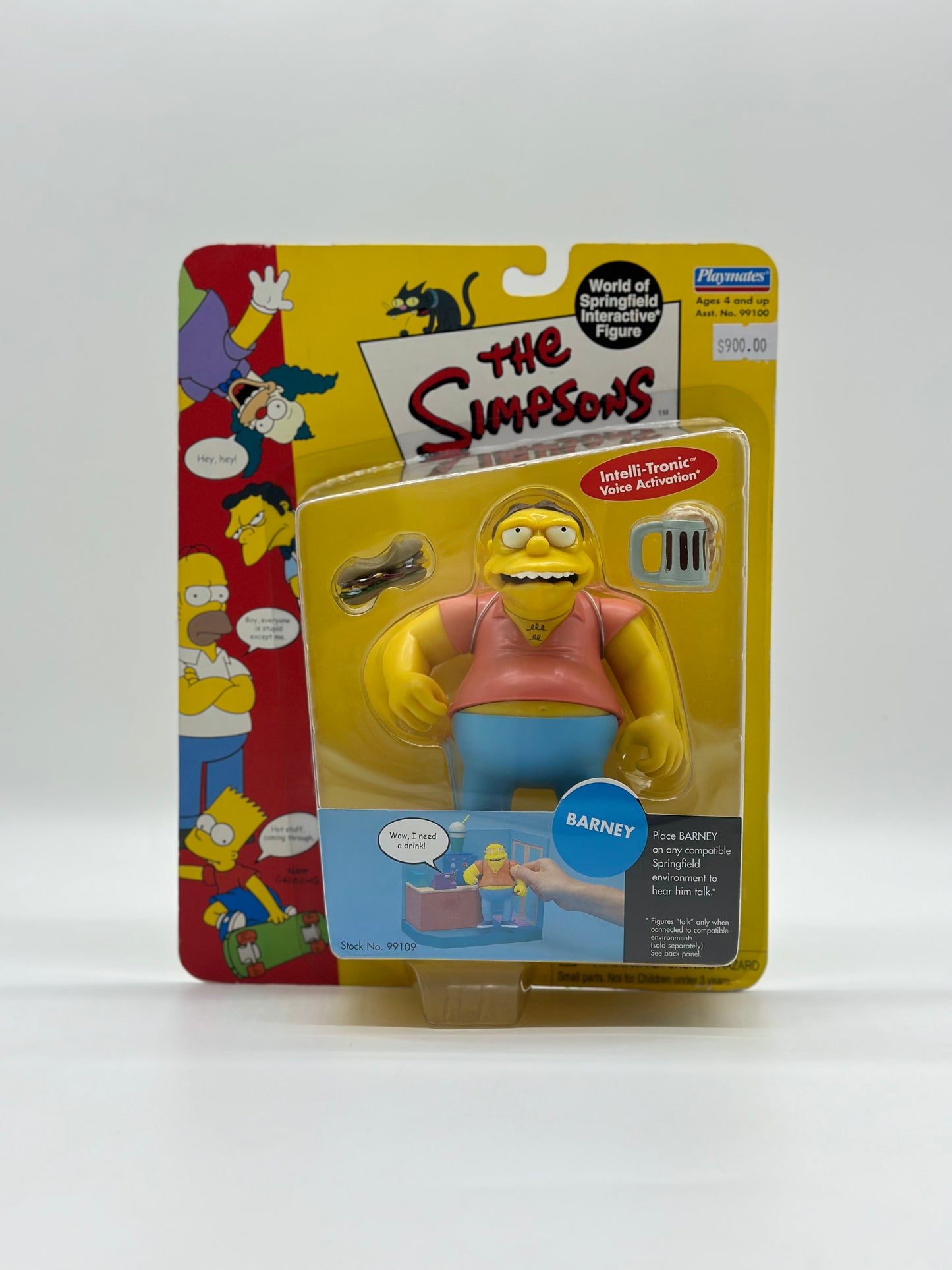 The Simpsons World Of Springfield Interactive Figure Barney