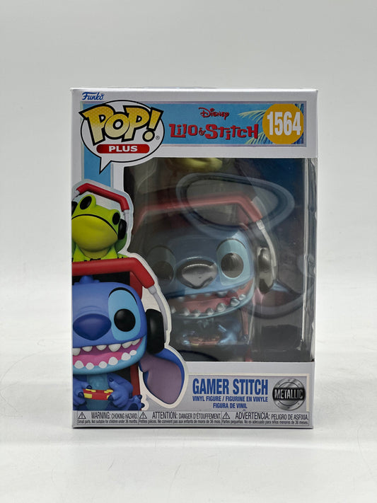 Pop! Plus Disney Lilo & Stitch 1564 Gamer Stitch Metallic