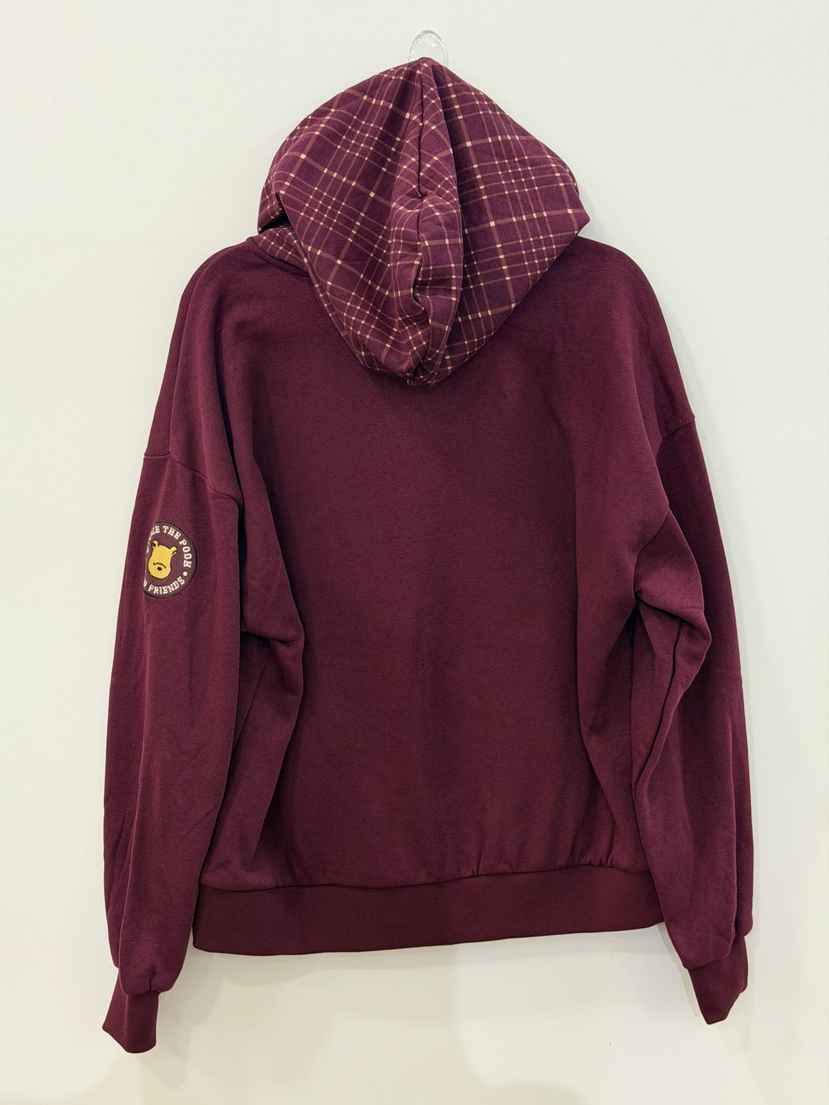 Disney Winnie The Pooh Hundred Acre Wood Plaid Zippered Hoodie Medium
