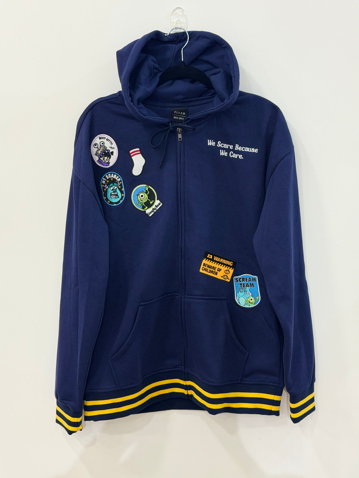 Disney Pixar Monsters Inc. Zippered Hoodie Medium