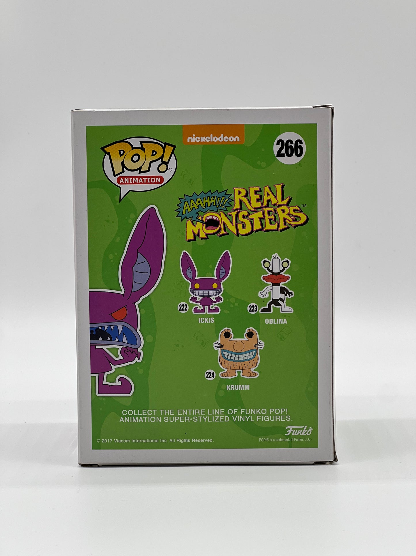 Pop! Animation 266 Nickelodeon Aaahh!!! Real Monsters 266 Ickis 2017 Fall Convention Exclusive