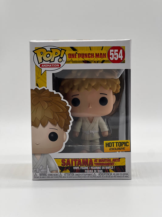 Pop! Animation One Punch Man 554 Saitama At Martial Arts Tournament HotTopic Exclusive