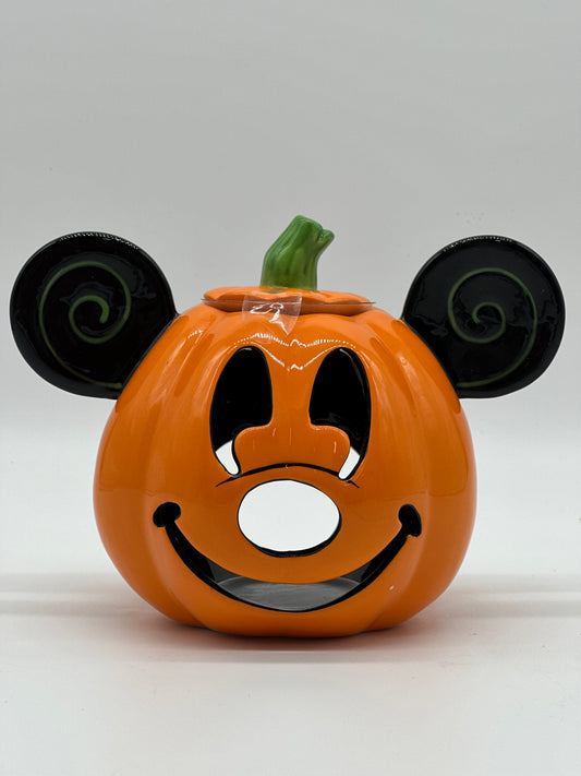 Mickey Mouse Pumpkin Happy Halloween Candle Jar