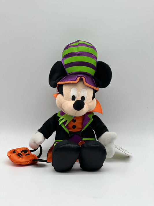 Mickey Mouse With Pumpkin Halloween Plush Medium
