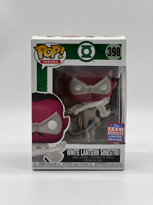 Pop! Heroes Green Lantern 398 White Lantern Sinestro 2021 Summer Convention Limited Edition