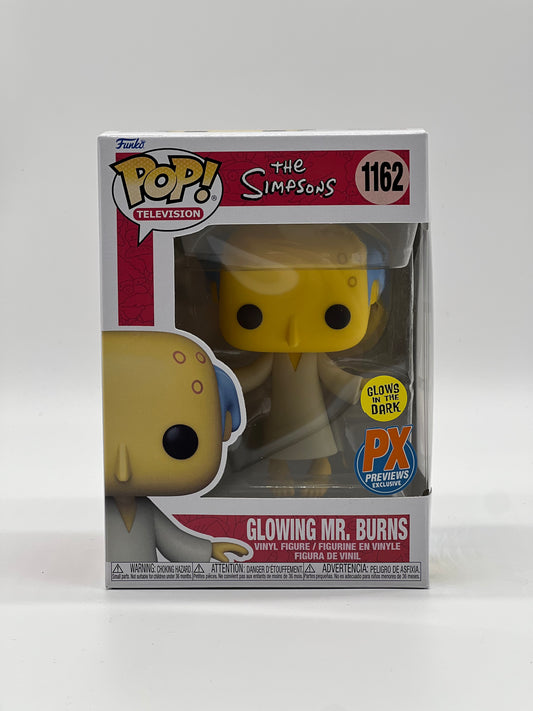 Pop! Television The Simpsons 1162 Glowing Mr. Burns Glows In The Dark PX Previews Exclusive