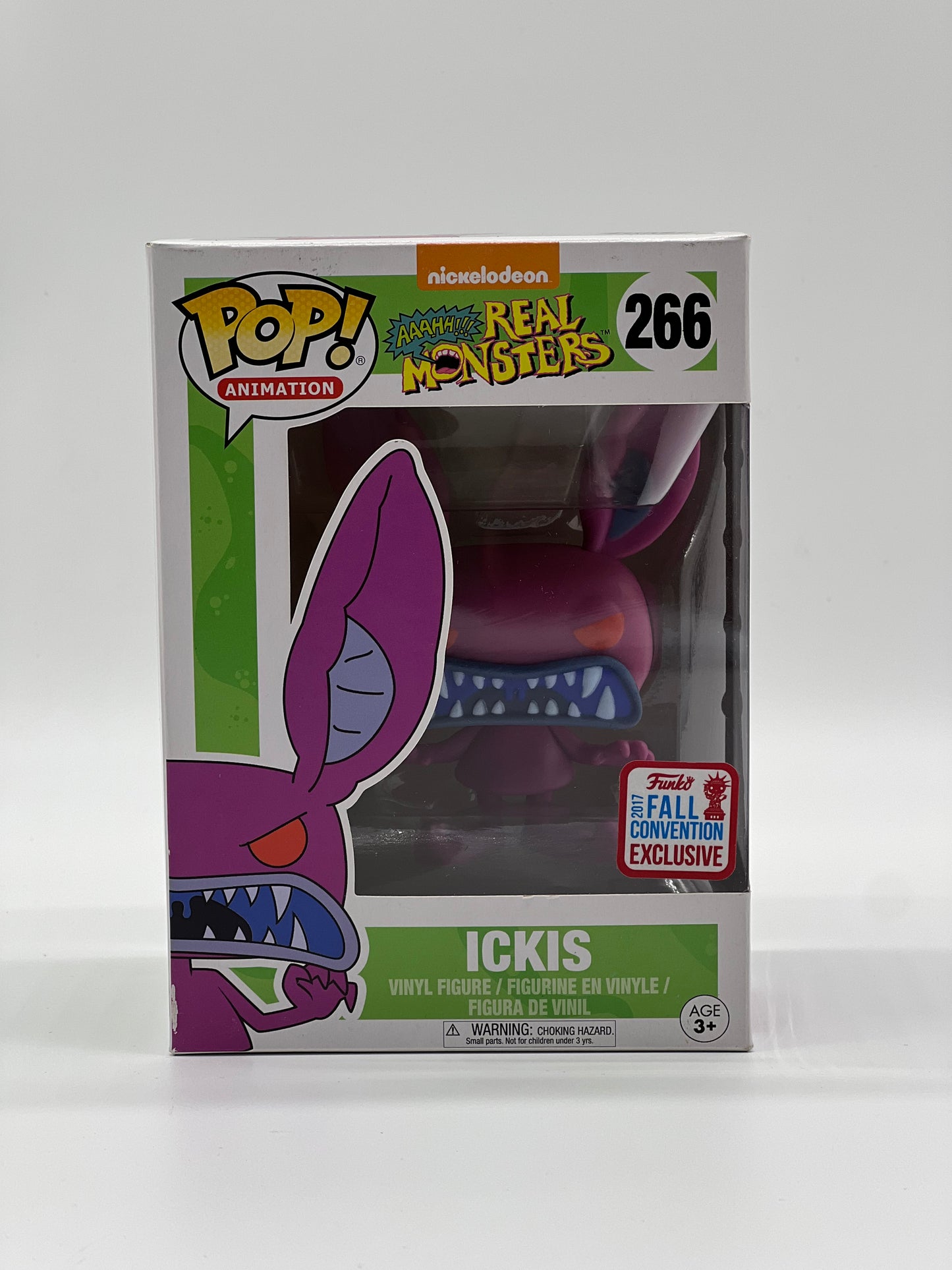 Pop! Animation 266 Nickelodeon Aaahh!!! Real Monsters 266 Ickis 2017 Fall Convention Exclusive