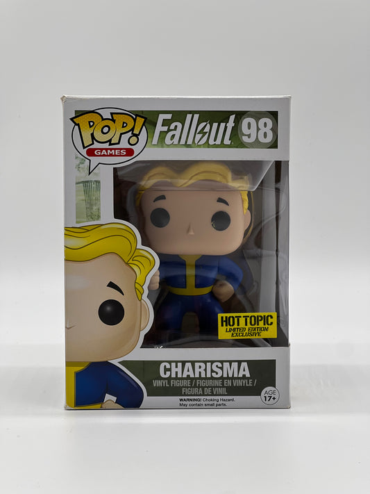 Pop! Games Fallout 98 Charisma HotTopic Limited Edition Exclusive