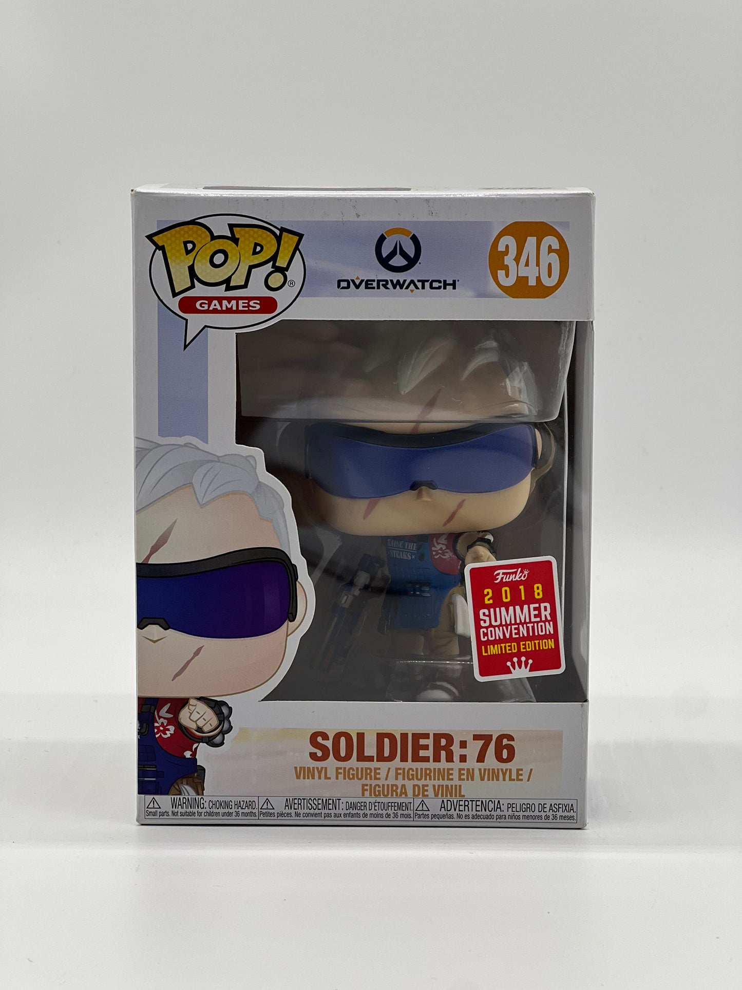 Pop! Games Overwatch 346 Soldier:76 2018 Summer Convention Limited Edition